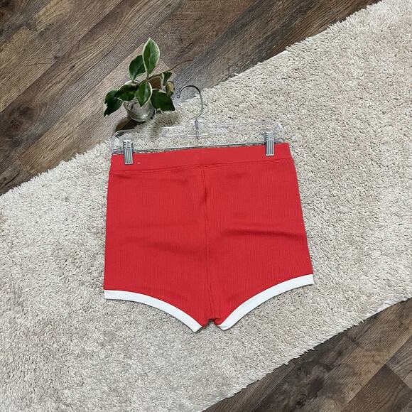 Offline by Aerie Ribbed High Waisted Main Squeeze Micro Dolphin Shortie Shorts - Picture 2 of 3